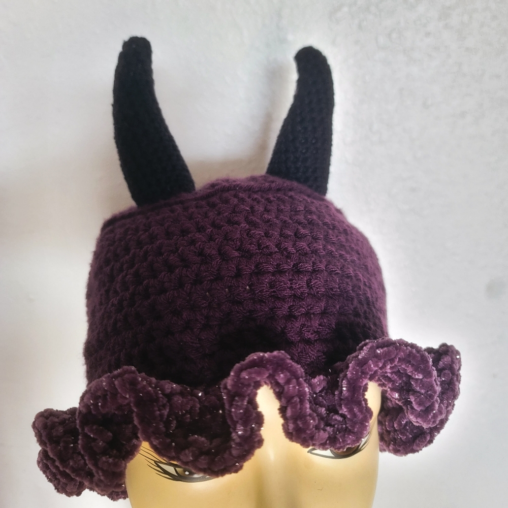 Meleficent Inspired Crochet Bucket Hat